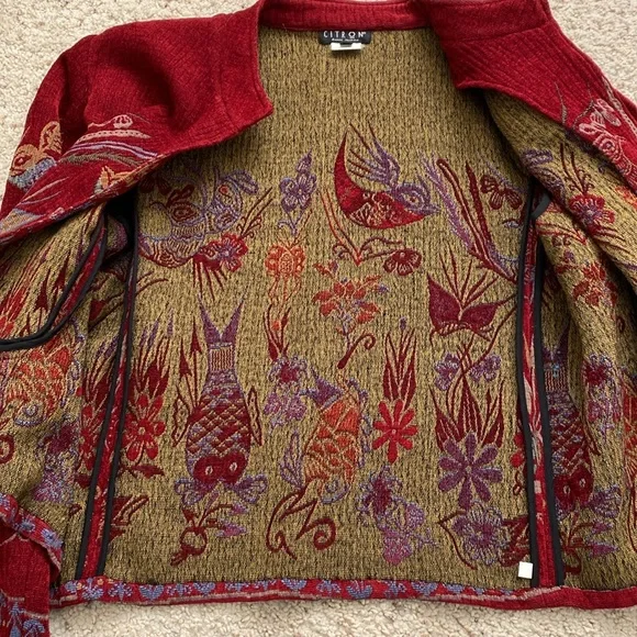 Citron Rayon Jacket. Size L. - Picture 7 of 11
